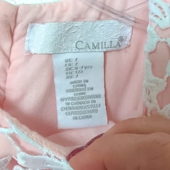 Camilla pink and white fancy dress - Picture 3 of 7